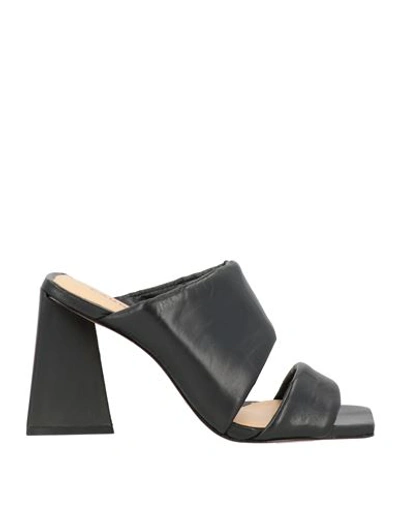Shop Carrano Woman Sandals Black Size 8 Soft Leather