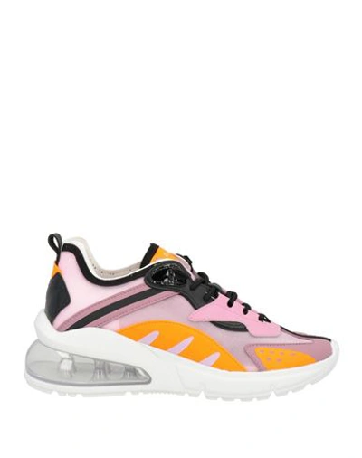 Date D. A.t. E. Woman Sneakers Pink Size 6.5 Leather, Textile Fibers In Pink