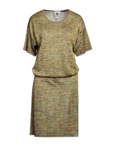 Shop M Missoni Woman Midi Dress Acid Green Size L Viscose