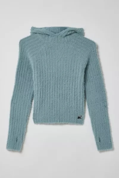 Shop Iets Frans . … Eyelash Shrunken Hoodie Sweatshirt In Blue At Urban Outfitters