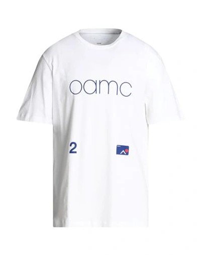 Shop Oamc Man T-shirt White Size L Cotton