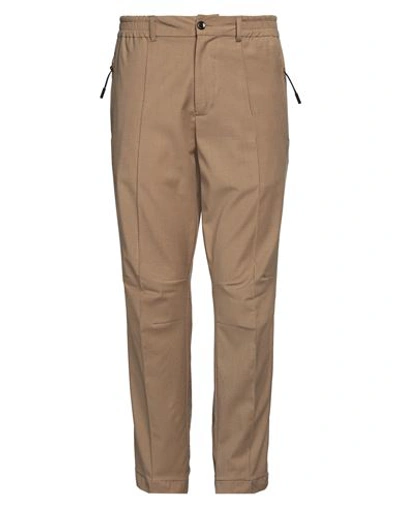 Shop Gazzarrini Man Pants Khaki Size 34 Polyester, Viscose, Wool, Elastane In Beige