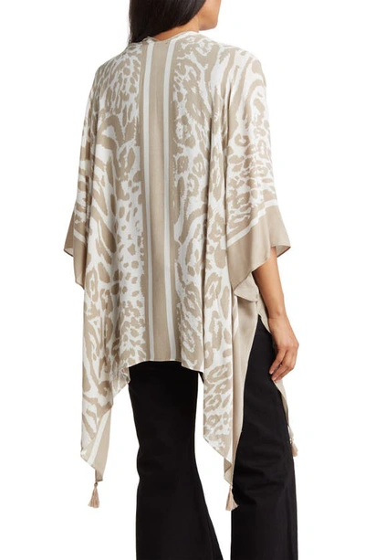 Shop Vince Camuto Animal Print Topper In Taupe
