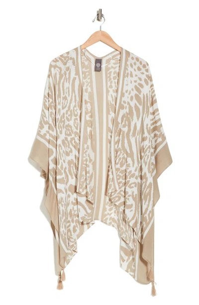 Shop Vince Camuto Animal Print Topper In Taupe