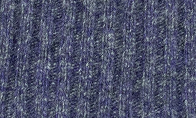 Shop Portolano Cashmere Tweed Beanie In Dark Grey/ Ultra Violet