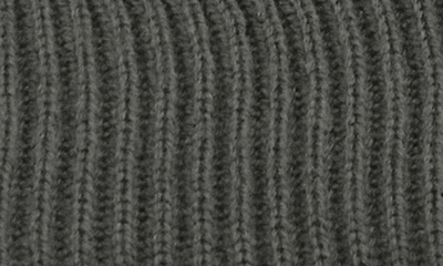 Shop Portolano Merino Wool Rib Cuff Beanie In Charcoal