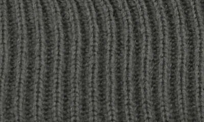 Portolano Merino Wool Rib Cuff Beanie In Charcoal
