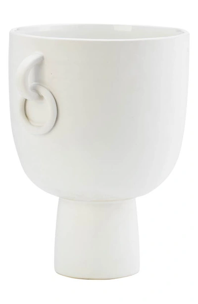 Shop Sagebrook Home Ceramic 10-inch Vase In White