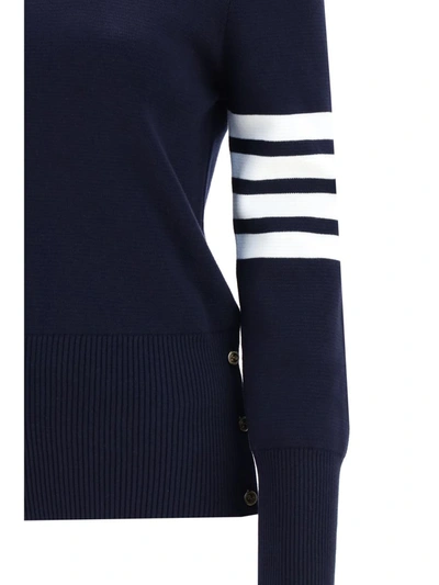 Shop Thom Browne Knitwear In Navy