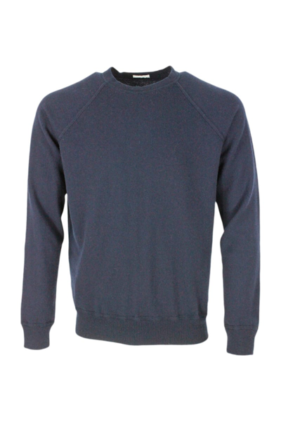 Shop Malo Crewneck Sweater In Blu