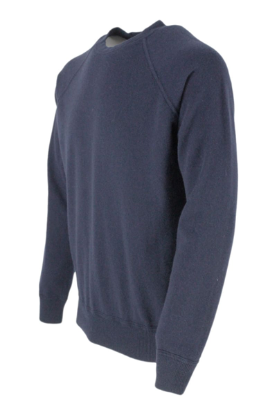 Shop Malo Crewneck Sweater In Blu