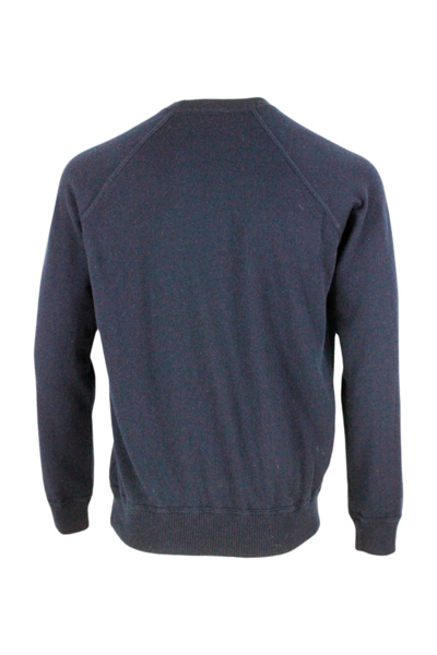 Shop Malo Crewneck Sweater In Blu