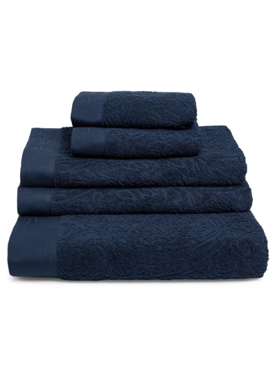Shop Etro Elodea 5-piece Towel Set In Blue