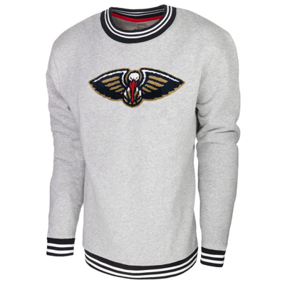 Shop Stadium Essentials Heather Gray New Orleans Pelicans Club Level Pullover Sweatshirt