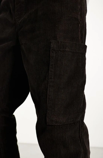 Shop Asos Design Straight Leg Cotton Corduroy Pants In Brown
