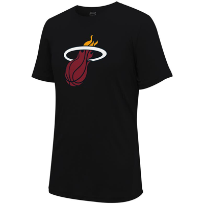 Shop Stadium Essentials Unisex  Black Miami Heat Primary Logo T-shirt