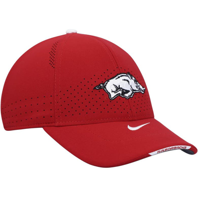Shop Nike Cardinal Arkansas Razorbacks 2021 Sideline Legacy91 Performance Adjustable Hat