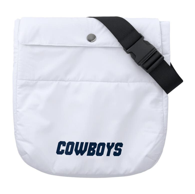 Wear By Erin Andrews White Dallas Cowboys Packaway Full-zip Puffer Jacket In White