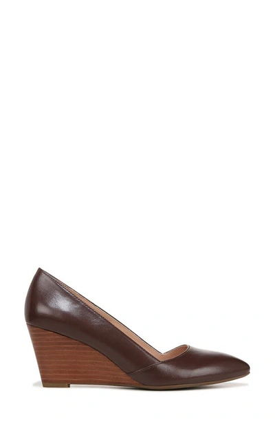 Franco Sarto Frankie Leather Wedge Pump In Cafe