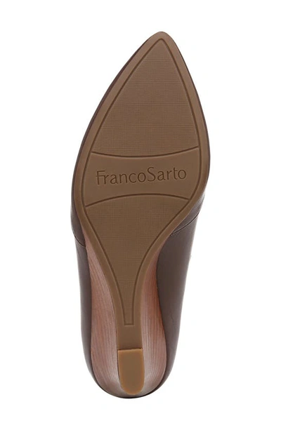 Franco Sarto Frankie Leather Wedge Pump In Cafe
