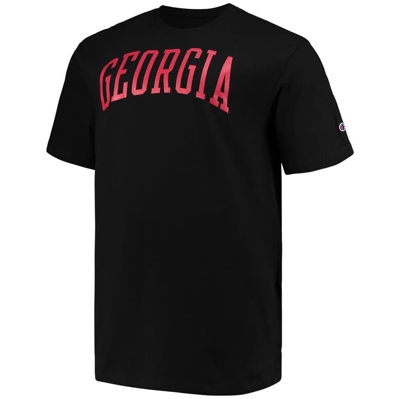Shop Champion Black Georgia Bulldogs Big & Tall Arch Team Logo T-shirt