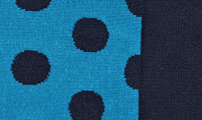 Shop Happy Socks Big Dot Crew Socks In Turquoise