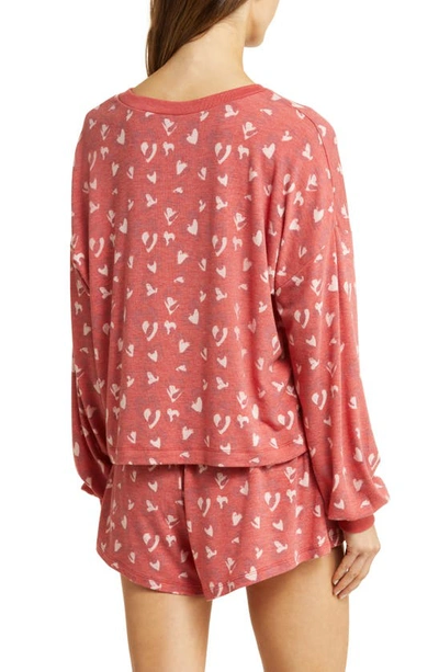 Shop Honeydew Intimates Star Seeker Brushed Jersey Short Pajamas In Vixen Leopard