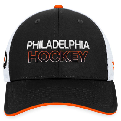 Shop Fanatics Branded  Black Philadelphia Flyers Authentic Pro Rink Trucker Adjustable Hat