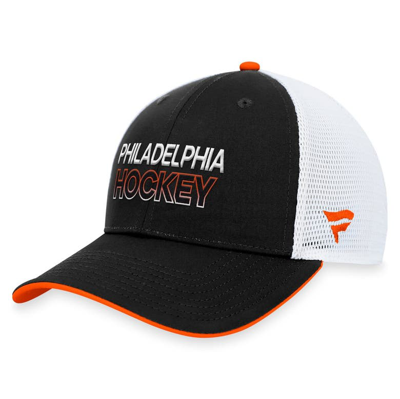 Shop Fanatics Branded  Black Philadelphia Flyers Authentic Pro Rink Trucker Adjustable Hat