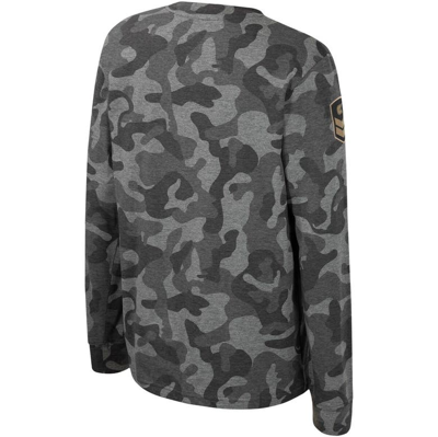 Shop Colosseum Youth  Camo Air Force Falcons Oht Military Appreciation Dark Star Long Sleeve T-shirt
