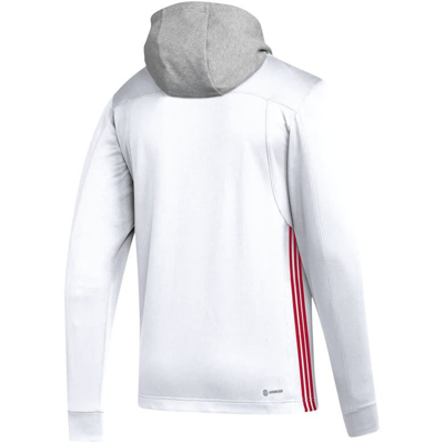Shop Adidas Originals Adidas White Washington Capitals Refresh Skate Lace Aeroready Pullover Hoodie