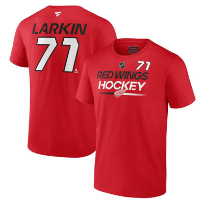 Shop Fanatics Branded Dylan Larkin Red Detroit Red Wings Authentic Pro Prime Name & Number T-shirt