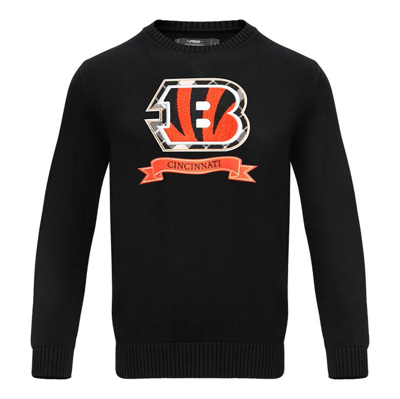 Shop Pro Standard Black Cincinnati Bengals Prep Knit Sweater