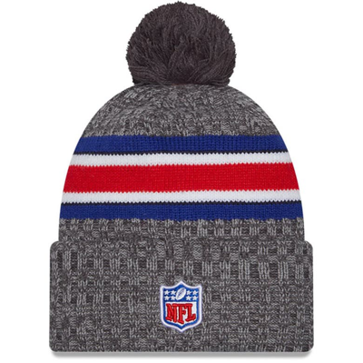 Shop New Era Gray Buffalo Bills 2023 Sideline Sport Cuffed Pom Knit Hat