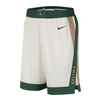 Shop Nike Cream Boston Celtics 2023/24 City Edition Swingman Shorts
