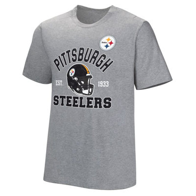 Shop Nfl Gray Pittsburgh Steelers Tackle Adaptive T-shirt