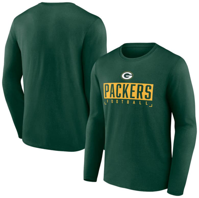 Shop Fanatics Branded Green Green Bay Packers Big & Tall Wordmark Long Sleeve T-shirt