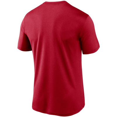 Shop Nike Scarlet San Francisco 49ers Logo Essential Legend Performance T-shirt