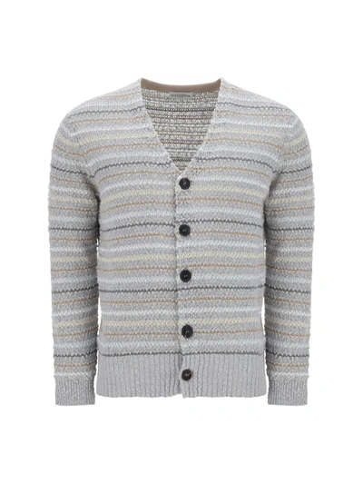 Shop Ballantyne Knitwear In Grey Multicolor
