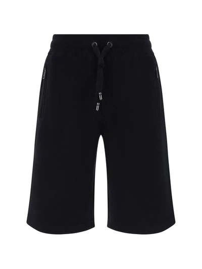 Shop Dolce & Gabbana Bermuda Shorts In Nero