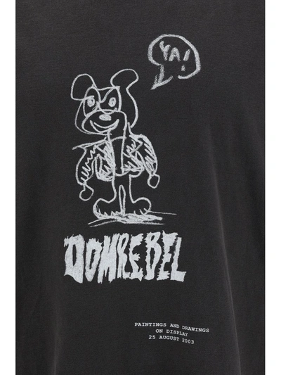Shop Domrebel T-shirts In Faded Black