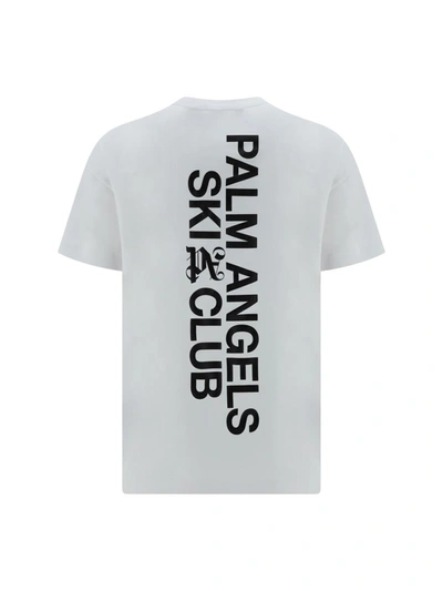 Shop Palm Angels T-shirts In White Black