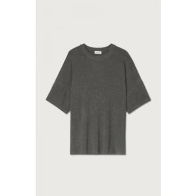 Shop American Vintage Vediny T Shirt Charcoal Melange