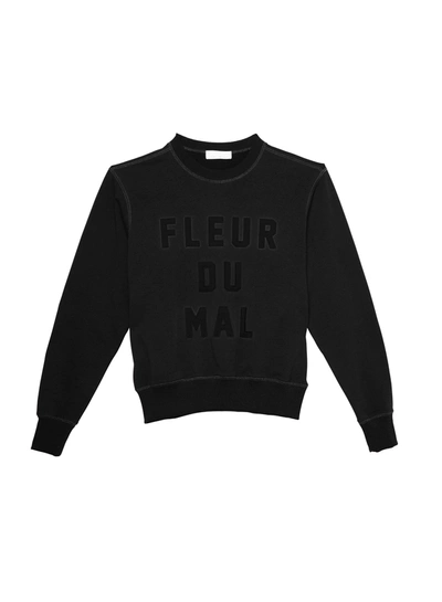 Fleur Du Mal Unisex Logo Sweatshirt In Black