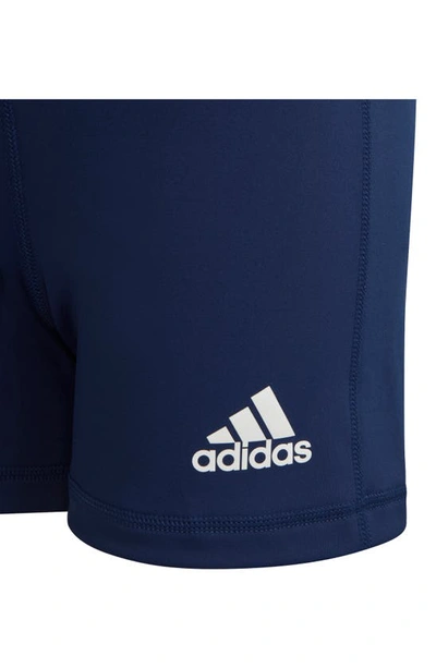Shop Adidas Originals Kids' Alphaskin Volleyball Shorts In Team Navy Blue/ White
