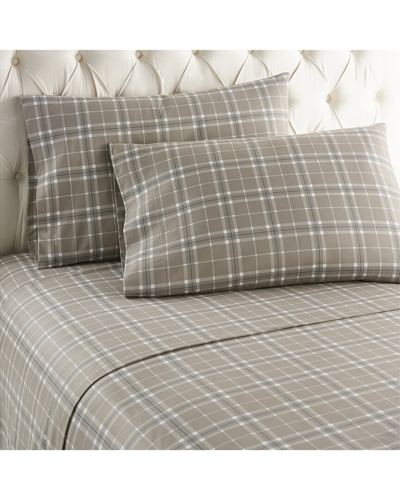 Shavel Home Products 150tc Micro Flannel¨ Printed Deep-pocket Sheet Set
