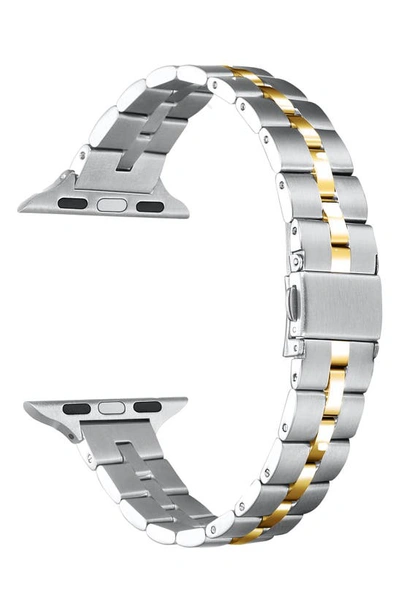 Shop The Posh Tech Sophie Stainless Steel Apple Watch® Watchband In Silver/ Gold