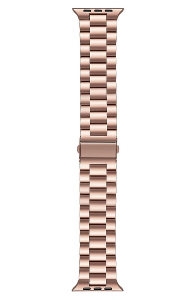 Shop The Posh Tech Sloan Stainless Steel Apple Watch® Bracelet Watchband In Rose Gold