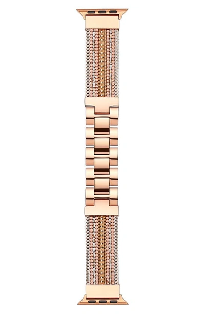 Shop The Posh Tech Beaded Apple Watch® Bracelet Watchband In Gold/rose Gold