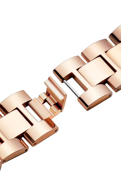 The Posh Tech Beaded Apple Watch® Bracelet Watchband In Gold/rose Gold